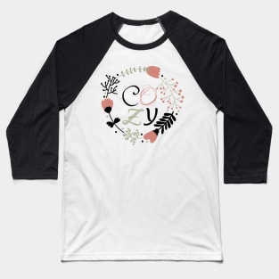 Cozy Country House Design Black Baseball T-Shirt